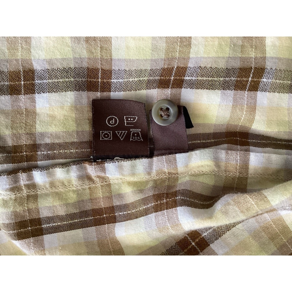 Tommy Bahamas Mens XL Island Soft Blend Checkered Brown, Beige Lime. - Picture 4 of 5
